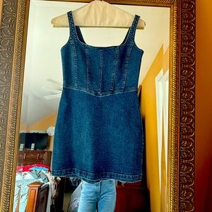 Denim Sleeveless Dress size S never worn